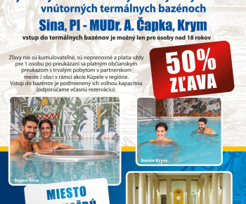 Kúpele v regióne 2025 - 2026