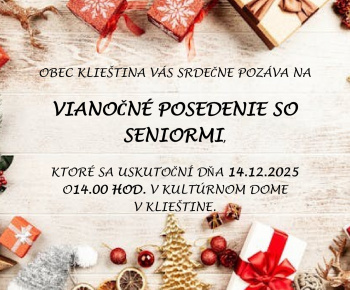 Vianočné posedenie so seniormi 2025