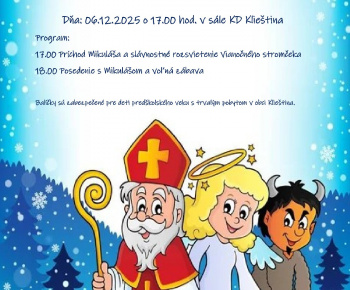 Mikuláš pre deti predškolského veku 2025