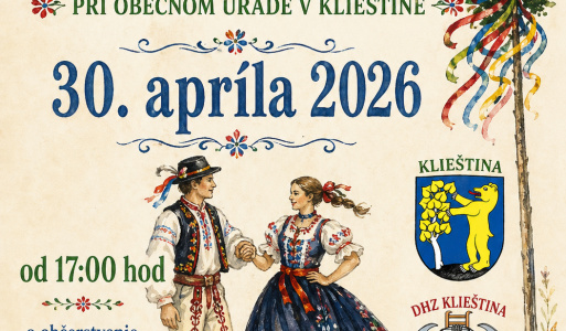 Stavanie mája 30.04.2026 
