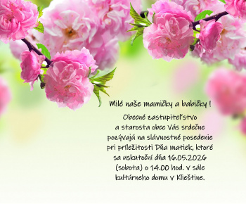 Deň matiek dňa 16.05.2026