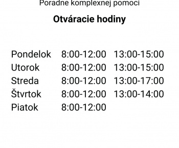 Poradne komplexnej pomoci, Národný projekt : Sieť odborného poradenstva