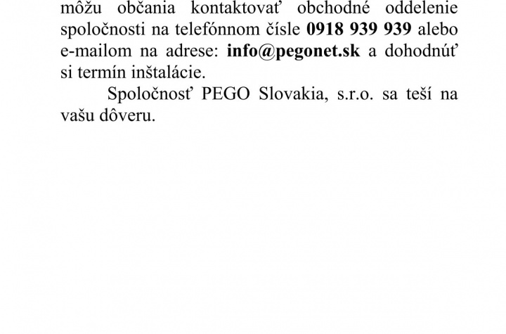 Optický internet v obci