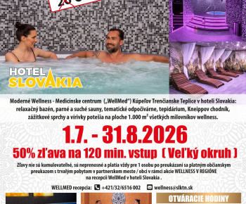 Wellness v regióne júl - august 2026 