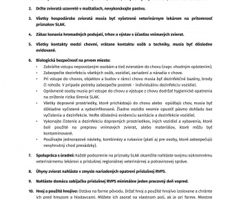 Bulletin Štátnej veterinárnej a potravinovej správy SR Bulletin Štátnej veterinárnej a potravinovej správy SR