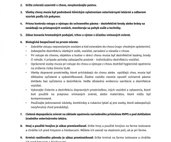 Bulletin Štátnej veterinárnej a potravinovej správy SR Bulletin Štátnej veterinárnej a potravinovej správy SR