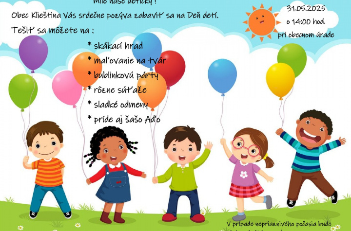 Deň detí 31.05.2025