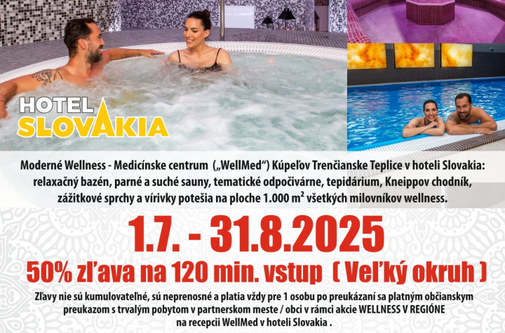 Kúpele Trenčianske Teplice Wellnes v regióne 2025