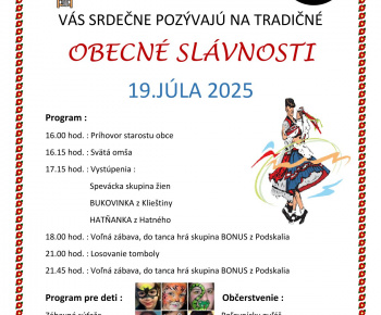 Obecné slávnosti 19.07.2025 