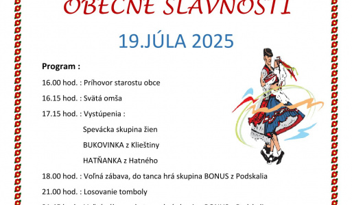 Obecné slávnosti 19.07.2025  