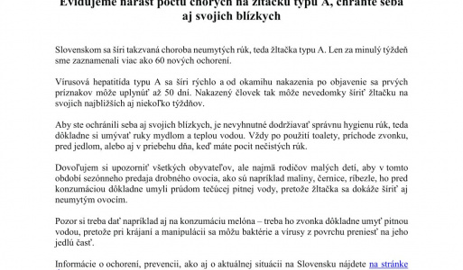 Žltačka rok 2025 