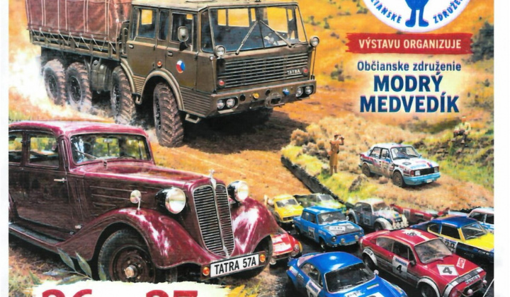 Výstava automobilových modelov v dioráme „MODEL V KRAJINE“ v dňoch 26. – 27.09.2026 od 09.00 hod. do 17.00 hod. v priestoroch Kultúrneho domu v Klieštine. 